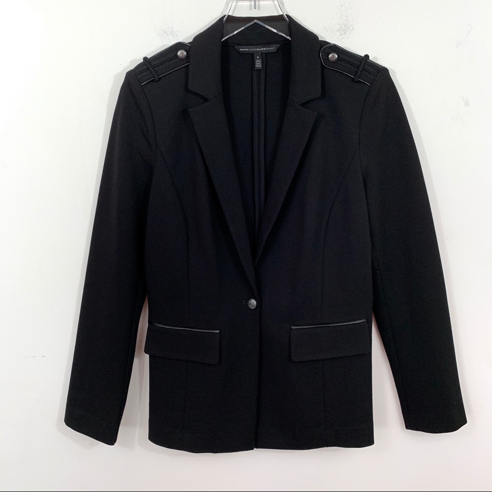 White House Black Market Military Style Blazer 8